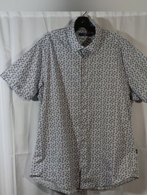 Stone Rose Mens XXL Sugar Skull Button Up Shirt Short Sleeve